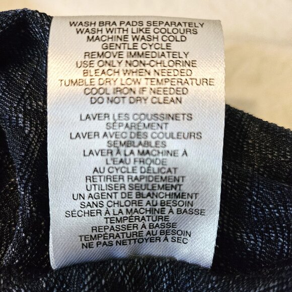 MONDETTA Dark Blue Racerback Built-In Bra Athleisure Mini Dress Size Medium - Picture 7 of 8